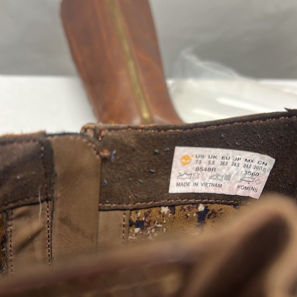 Timberland Savin Hill EUC Brown leather riding boots size 7.5 - Picture 9 of 9
